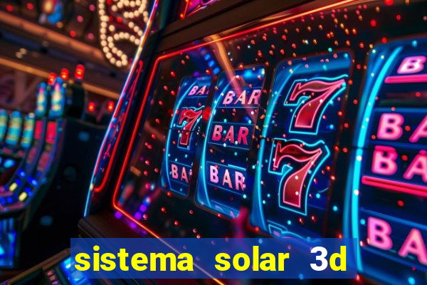 sistema solar 3d em movimento