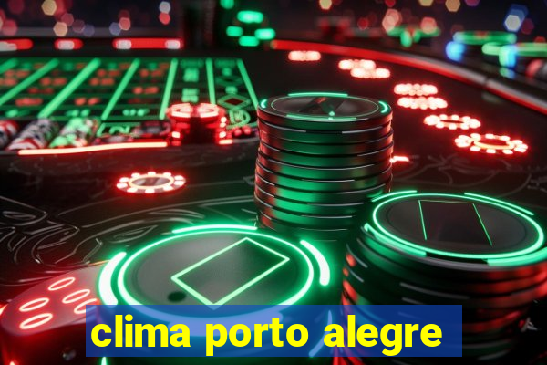 clima porto alegre