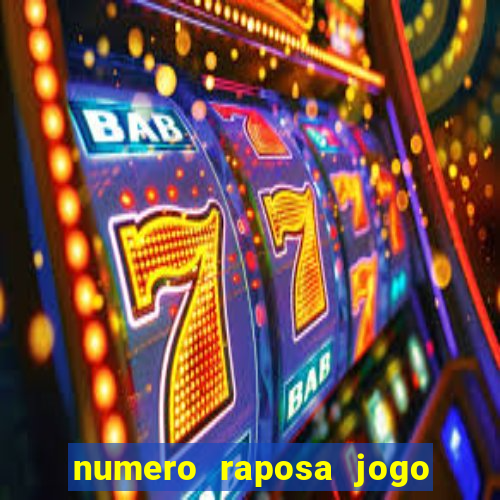 numero raposa jogo do bicho