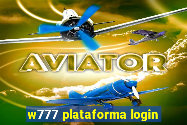 w777 plataforma login