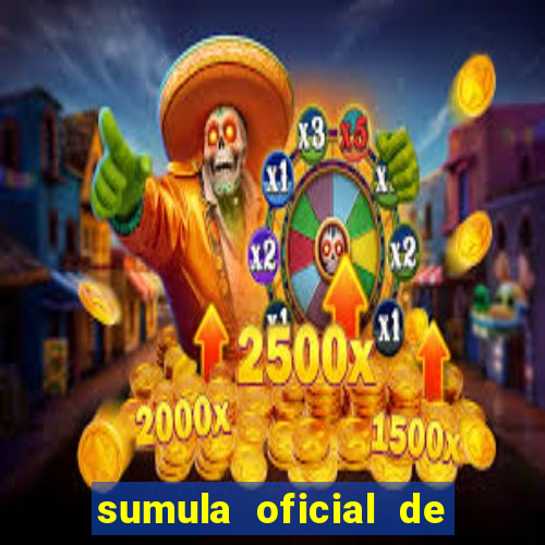 sumula oficial de futebol 7 society excel