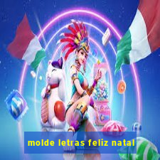 molde letras feliz natal