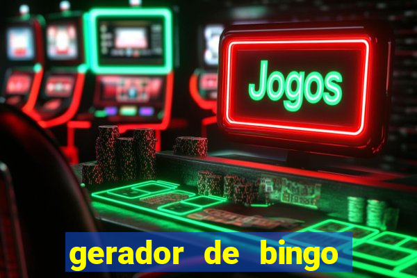 gerador de bingo cha de bebe