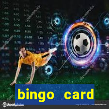 bingo card generator with pictures