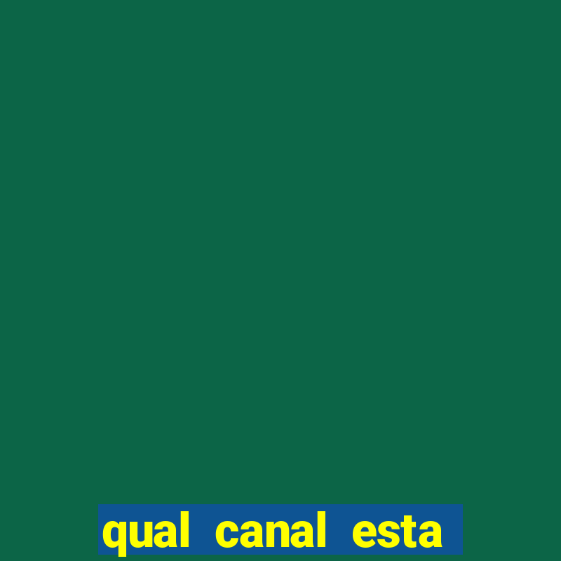 qual canal esta passando o jogo do palmeiras