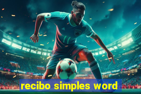 recibo simples word