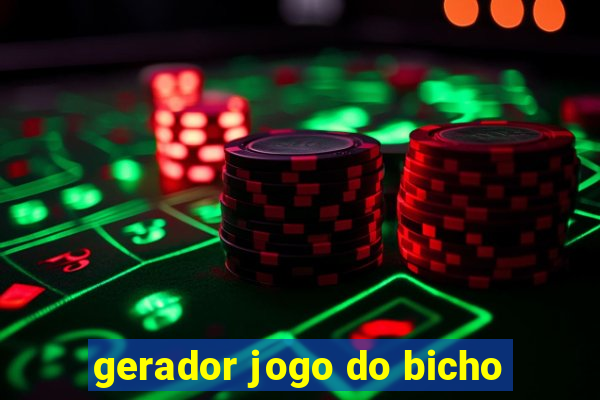 gerador jogo do bicho