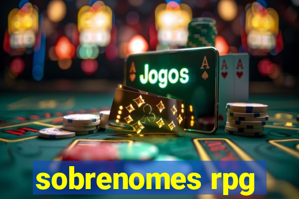 sobrenomes rpg