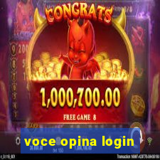 voce opina login