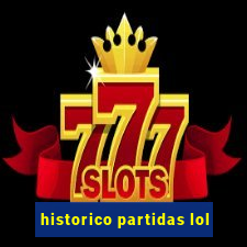 historico partidas lol