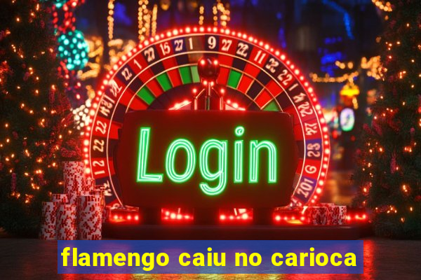 flamengo caiu no carioca
